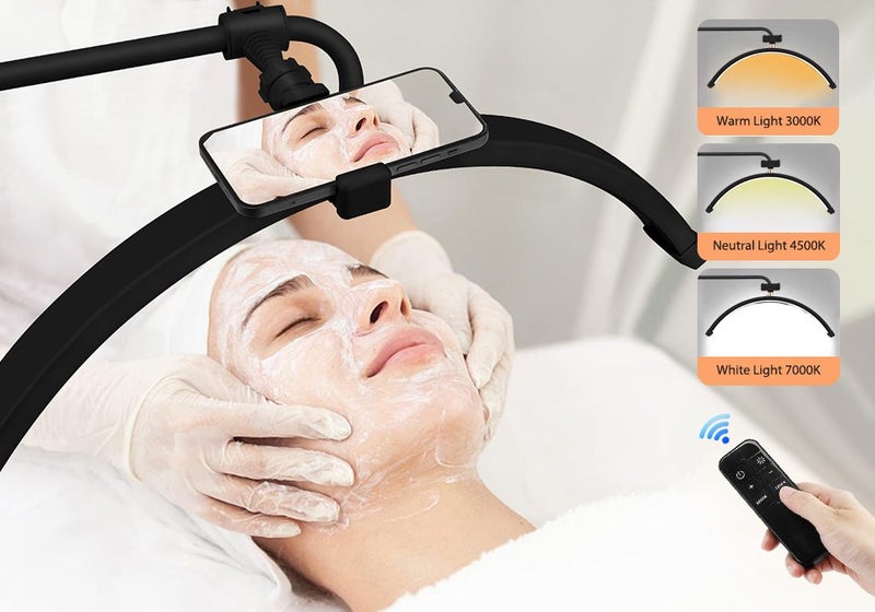 Half Moon Floor Lamp LED Lash Fill Light Beauty Carousel 2