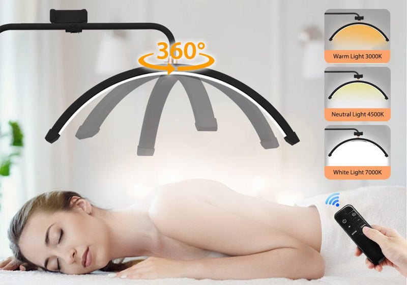 Half Moon Floor Lamp LED Lash Fill Light Beauty Carousel 1