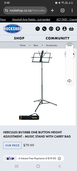 Hercules Folding Music Stand Carousel 1