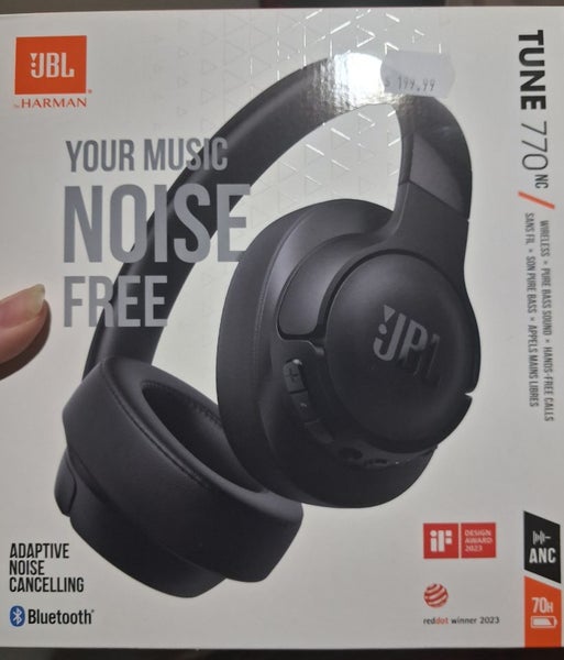 JBL Tune 770NC Wireless Over-Ear Noise Cancelling Headphones - Black Carousel 1