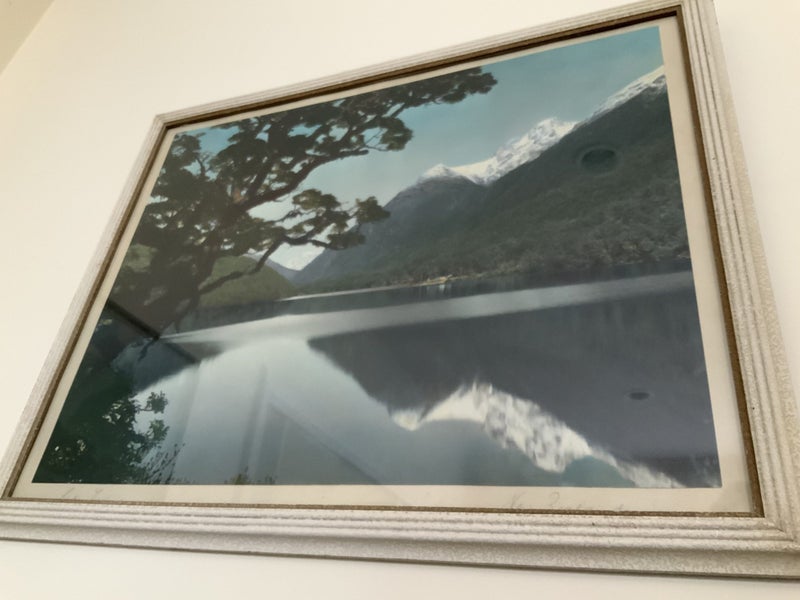 Large c1930s? hand coloured photo of Lake Fergus mid century retro not Whites64414972956034113