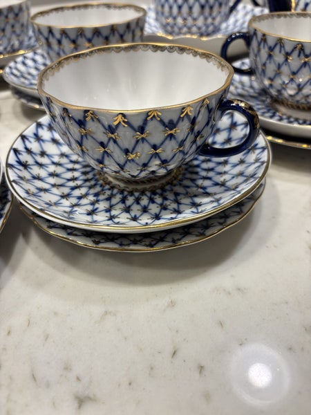 Russian Lomonosov Imperial porcelain full teapot set Carousel 5