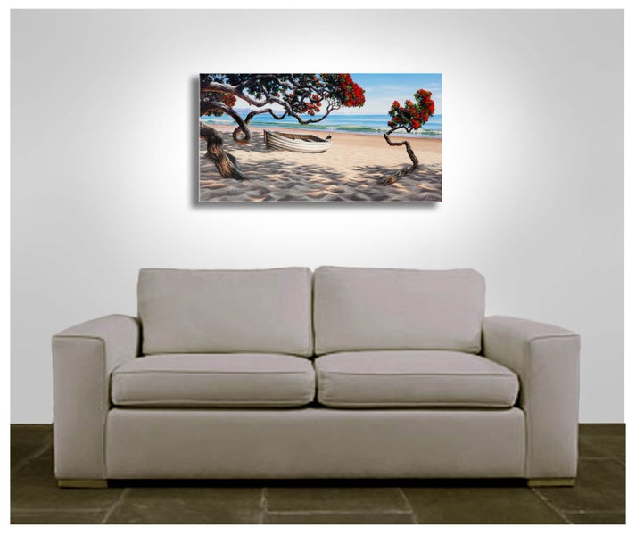 Striking, Original Painting of Stanmore Bay Carousel 2