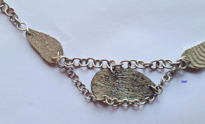 Paua and Sterling silver choker. Handmade in NZ *New Carousel 2