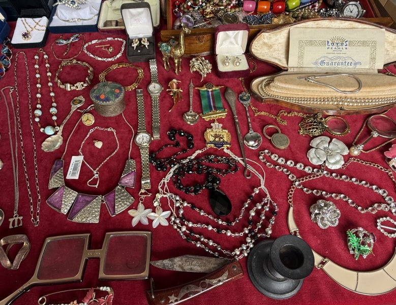 Estate hoard huge lot of: Jewellery Sterling Silver Vintage Stamps Watches Gems Carousel 20
