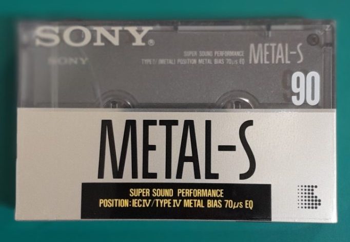 Sony Metal-S 90 min (Type IV) Blank Audio Cassette Tape (Japan new/sealed) Carousel 1