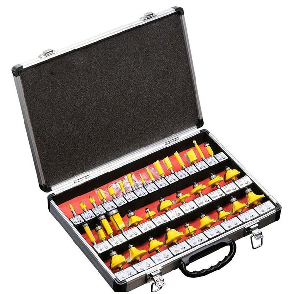 Router Bits 35pcs 1/4" Shank Tungsten Carbide Tips Set 3647613 Carousel 1