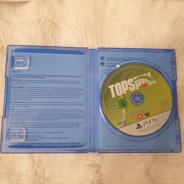 PS5 - Top Spin 2k25-Preowned, Original Case - Excellent Condition Carousel 3
