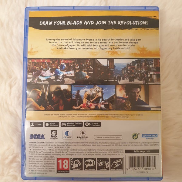 PS5 - Like A Dragon: Ishin -Preowned, Original Case - Excellent Condition Carousel 2