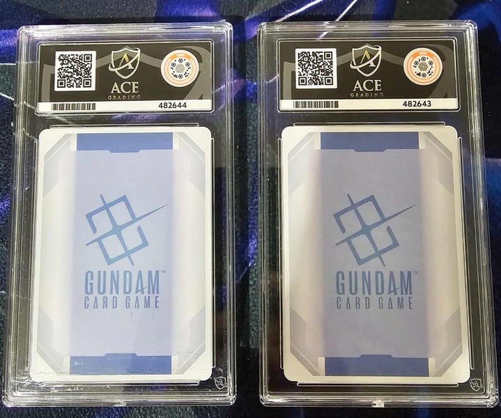 4x Gundam Cards - all ACE 10s! Carousel 4