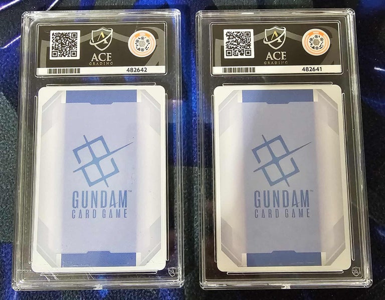 4x Gundam Cards - all ACE 10s! Carousel 2