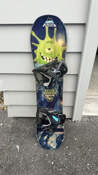 NS Kids Snowboard with Burton bindings 90cm Carousel 1