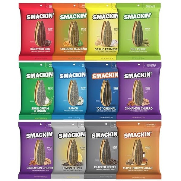 SMACKIN SUNFLOWER SEEDS -11 DIFERENT FLAVOURS Carousel 1