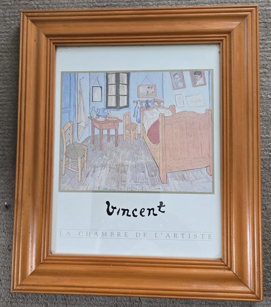 Print Vincent Van Gogh wooden frame Carousel 1