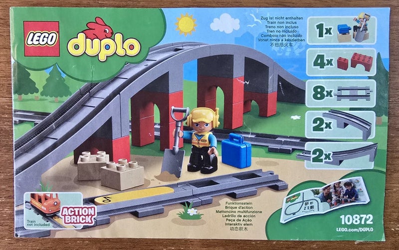 Duplo Train Track 10872 ( Bridge ) Carousel 1