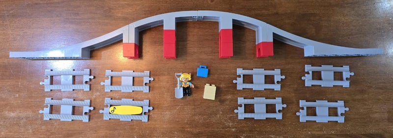 Duplo Train Track 10872 ( Bridge ) Carousel 3