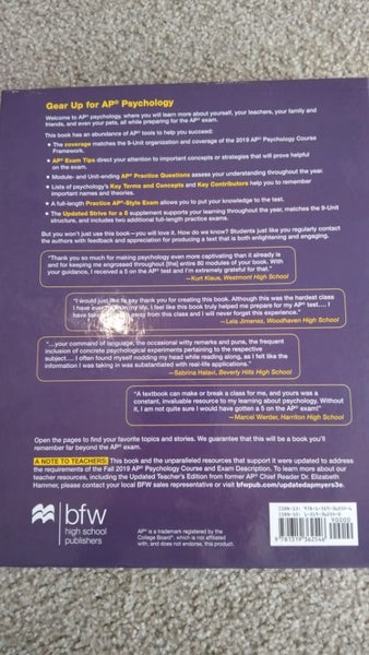 MYERS PSYCHOLOGY 3rd edition textbook Carousel 2