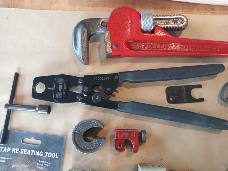 PLUMBING TOOLS - Crox tools, Chassis Punches, Swage. Crimper etc Carousel 2