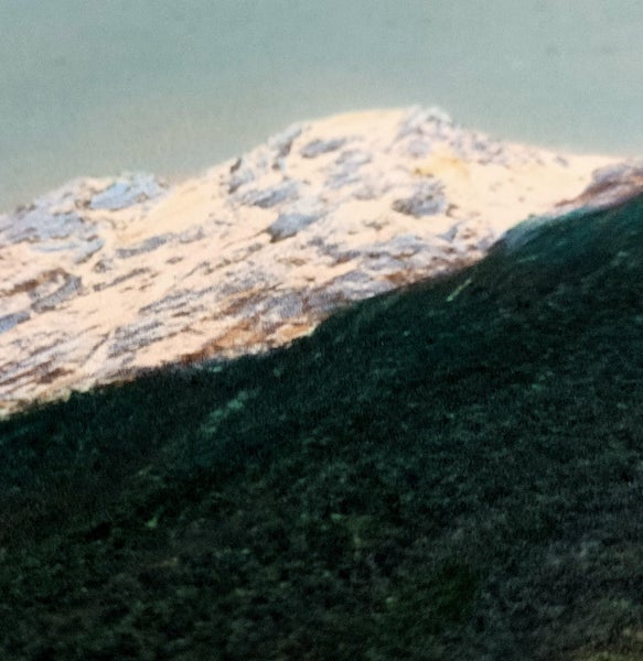 Large c1930s? hand coloured photo of Lake Fergus mid century retro not Whites64414972956034112