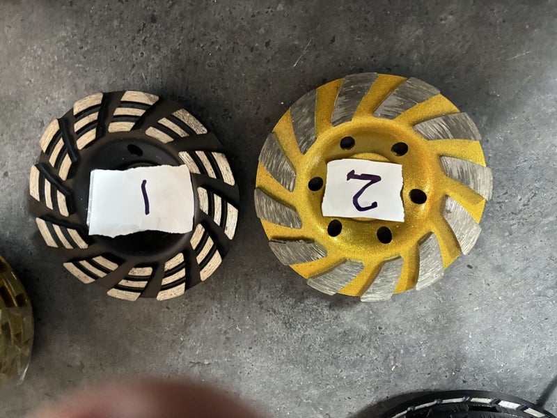 Diamond grinding disc’s Carousel 1