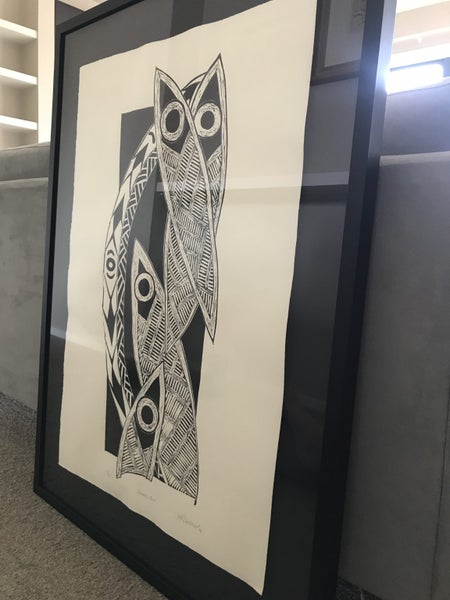 Original Framed Artwork - Woodcut - by Jeff Lockhart Carousel 2
