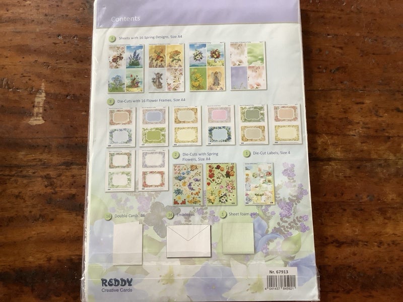 16 x 3D-Cards Spring Flowers Carousel 2