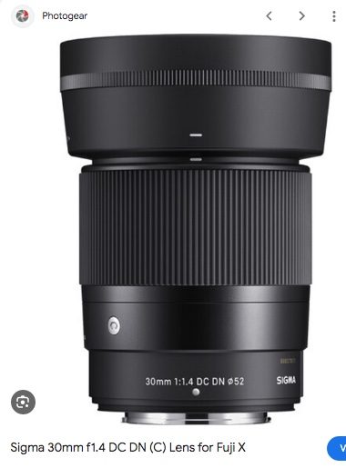 Sigma 30mm f1.4 DC DN lens for Fuji X64142329573121111