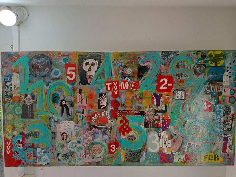 Abstract of numbers Carousel 1
