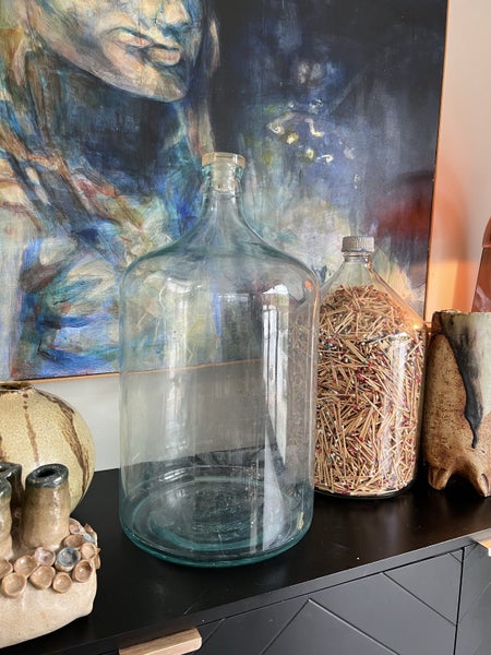 Large Vintage Carboy Demijohn Lab Bottle Carousel 1
