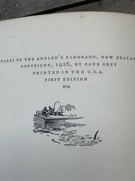 Zane grey - 1st edition anglers el dorado Carousel 1