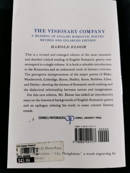 The Visionary Company - Harold Bloom Carousel 2