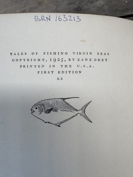 Zane Grey - 1st Edition Tales of Fishing Virgin Seas Carousel 2
