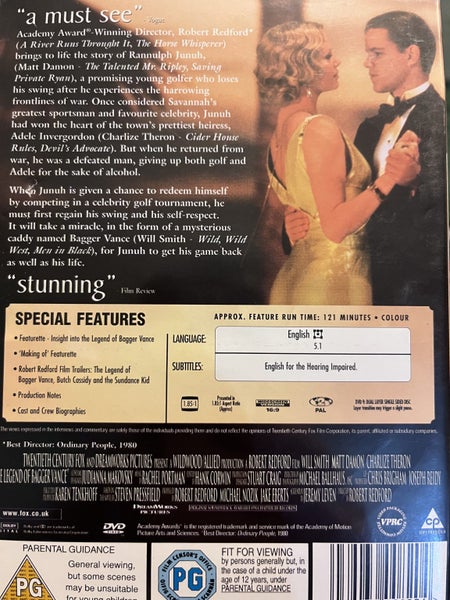 THE LEGEND OF BAGGER VANCE - WILL SMITH / MATT DAMON / CHARLIZE THERON64509130276738111