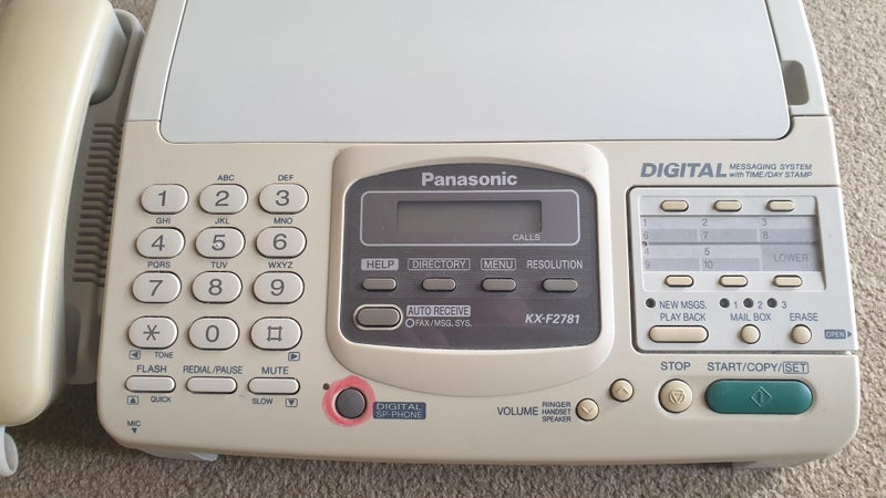 Answerphone, Phone, Fax, Copier, Panasonic Carousel 1