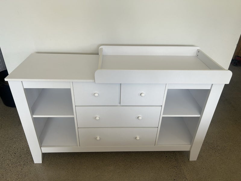 Nursery Change Table, Drawers and Shelves64030845963905110
