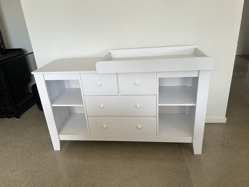 Nursery Change Table, Drawers and Shelves64030845963905111