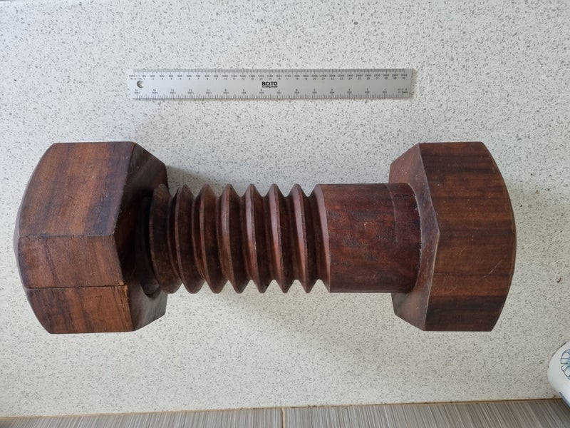 Wooden Bolt teaching aid or man cave curio Carousel 1