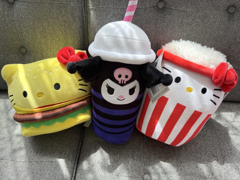 3 X Sanrio soft Plush Toys Carousel 1