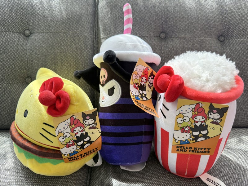 3 X Sanrio soft Plush Toys Carousel 2