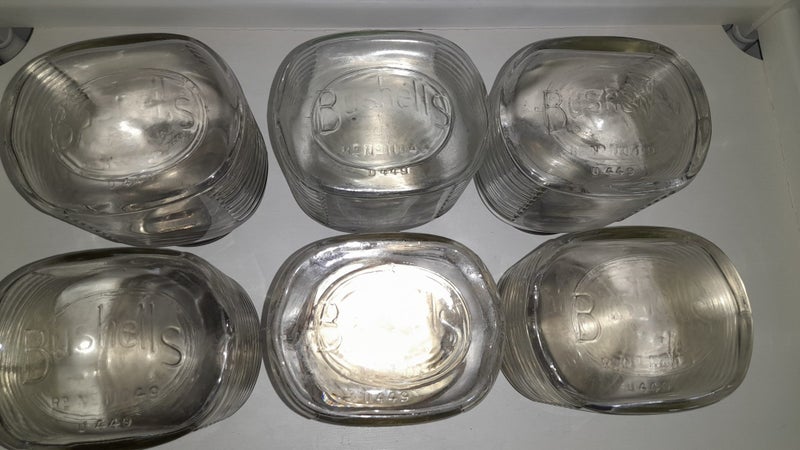 Vintage Bushells Glass Coffee Jars Carousel 3