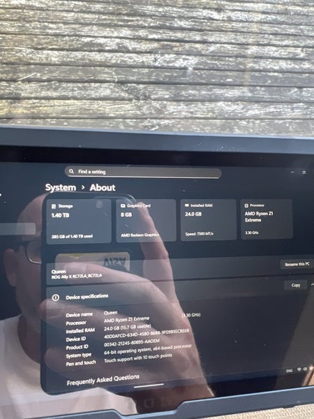 Asus ROG Ally X 1Tb storage 24Gb RAM Carousel 14