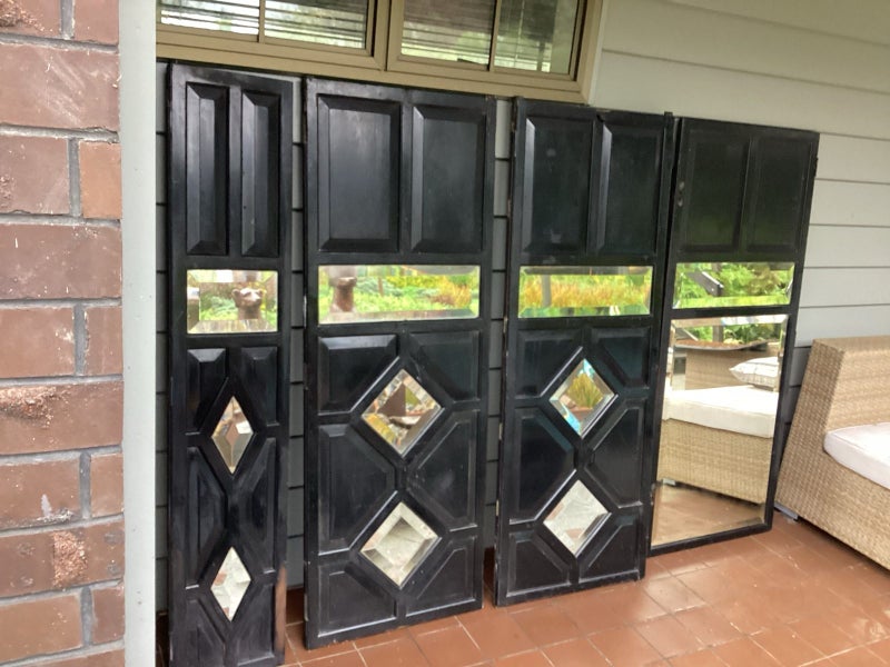Four Decorative double sided screens /doors Carousel 2