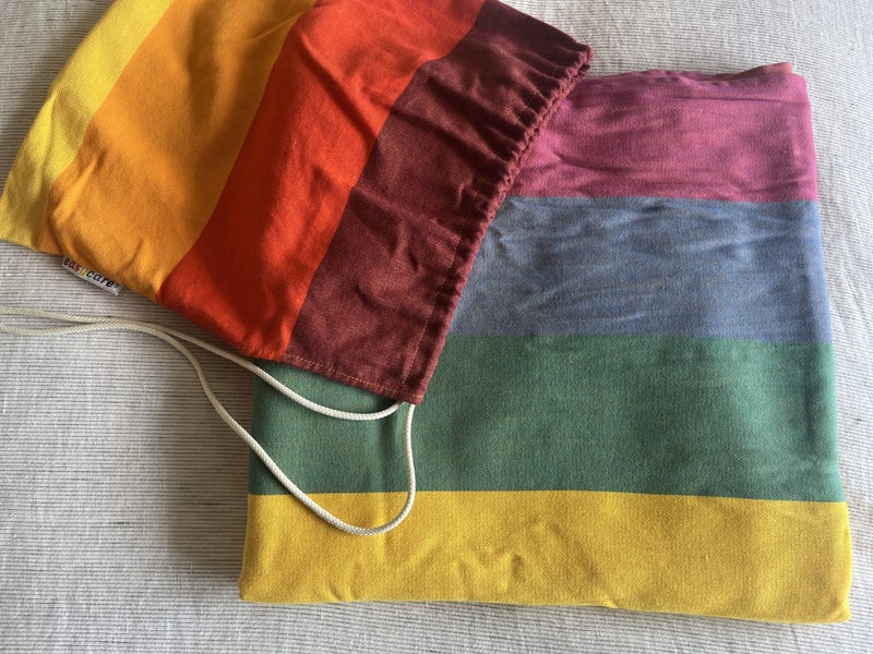 Beautiful rainbow Easycare woven wrap/sling Carousel 2