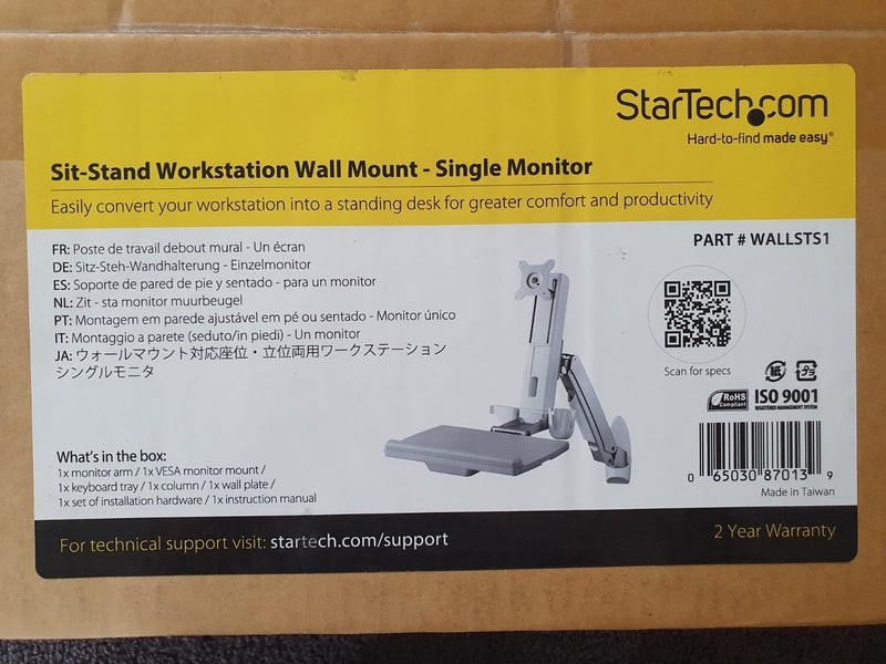 Sit-Stand Workstation Wall Mount Carousel 1
