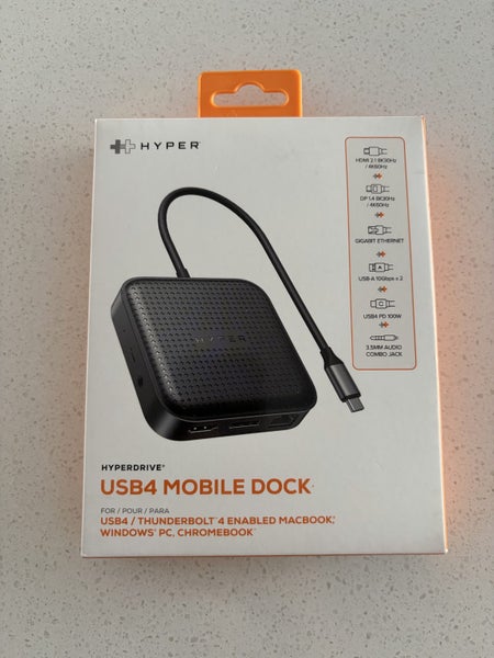 HYPERDRIVE HD583 USB4 THUNDERBOLT MOBILE DOCK DOCKING STATION Carousel 1