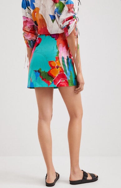 Desigual Tropical Miniskirt • Size: M fits 8-small 10 • RRP:$26964477038897665112