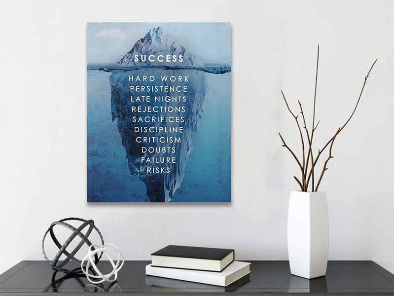 Framed $1 RESERVE 1 Panel Canvas Art Print - Success Rule Carousel 2