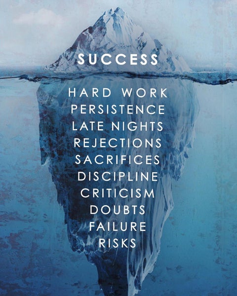 Framed $1 RESERVE 1 Panel Canvas Art Print - Success Rule Carousel 1