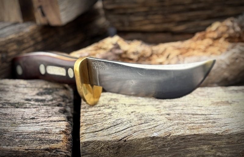 AWESOME U.S.A SCHRADE'S POPULAR CARBON STEEL 165 OLD TIMER FIXED BLADE. Carousel 17