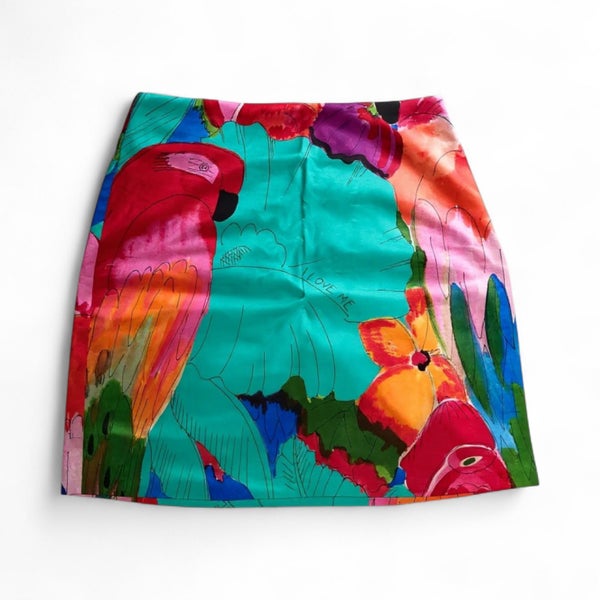 Desigual Tropical Miniskirt • Size: M fits 8-small 10 • RRP:$26964477038897665114